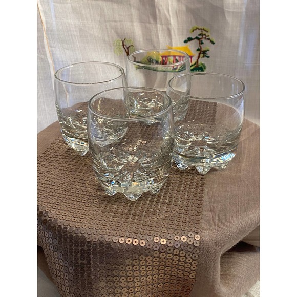 Vintage, Set of Four (4) Bormioli Italy Rocks / Scotch / Bourbon Drink Glasses - Picture 2 of 12